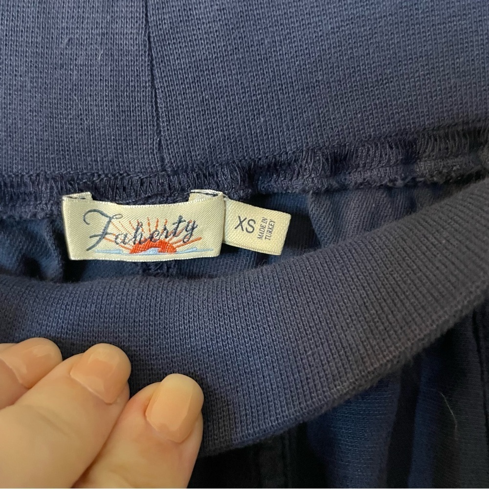 Faherty Navy Women's Joggers - Picture 4 of 5